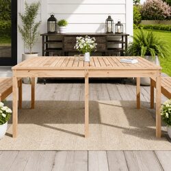 Solid Pine Wood Garden Table: Practical and Durable Choice