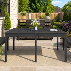 Sturdy Solid Wood Garden Table: Practical and Reliable