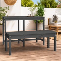 Reliable Grey Garden Bench for Outdoor Seating Needs