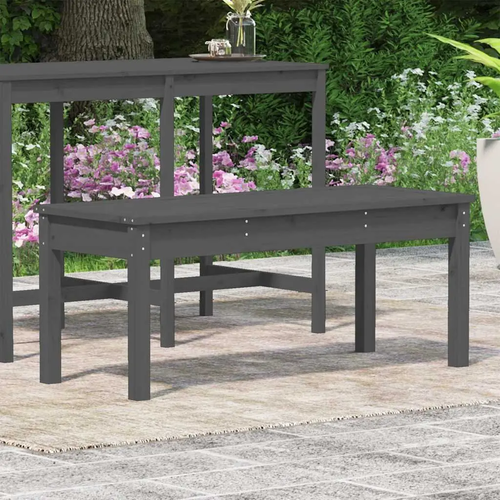 Grey Garden Bench for Outdoor Seating Needs