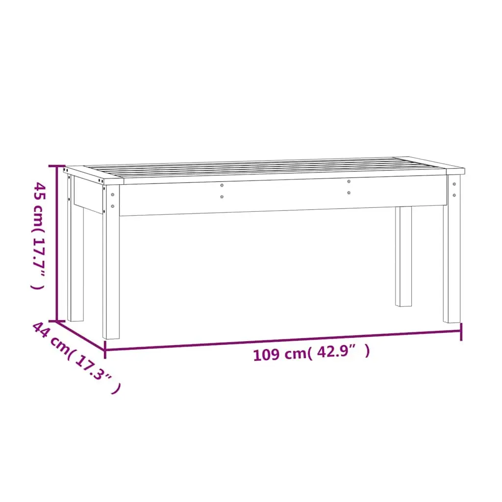 Grey Garden Bench for Outdoor Seating Needs