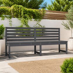 Reliable and Stylish Outdoor Garden Bench in Grey
