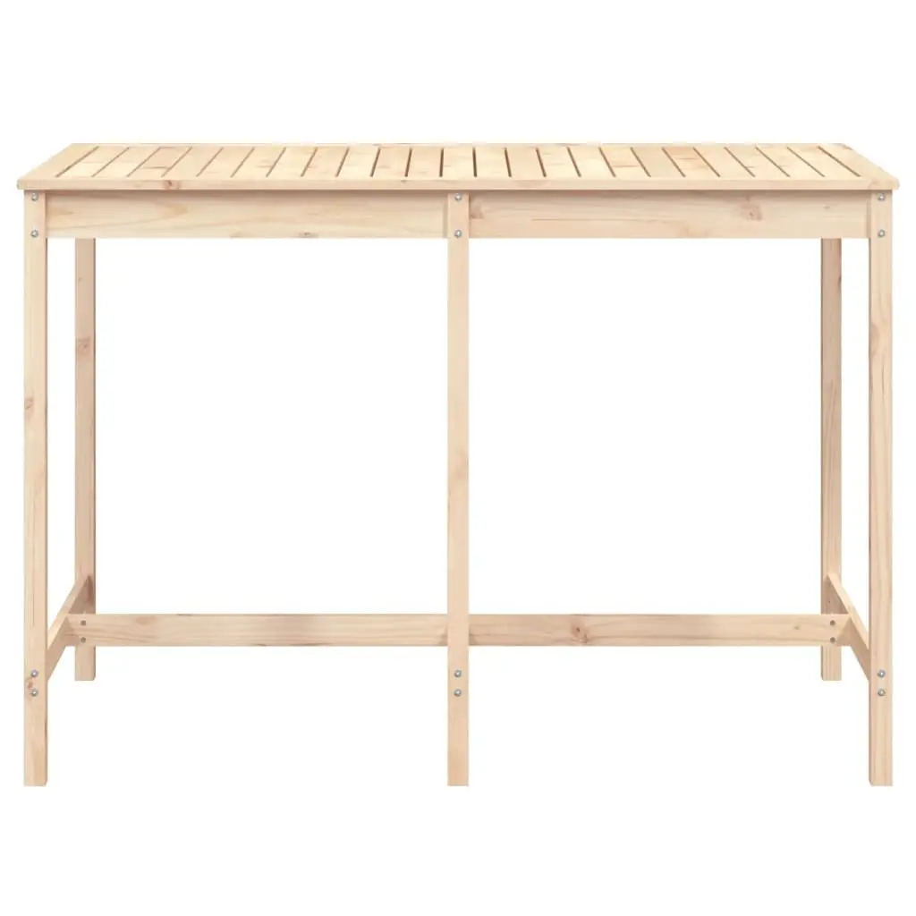 Solid Pine Wood Garden Table 159.5x82.5x110cm