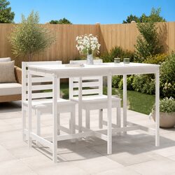 Reliable White Outdoor Dining Table for Gatherings