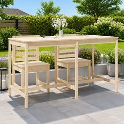 Reliable Solid Wood Pine Garden Table for All Occasions
