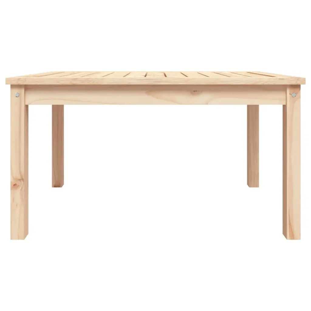 Garden Dining Table Outdoor Patio Furniture 82.5x50.5x45 cm Brown Solid Pine Wood