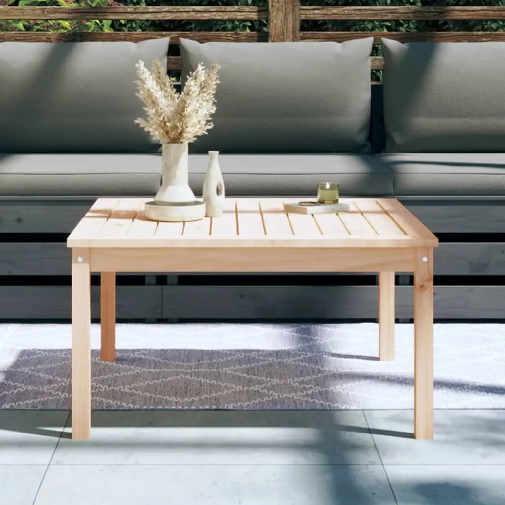 Garden Table 82.5x82.5x45 cm Solid Wood Pine Brown Patio Outdoor Furniture