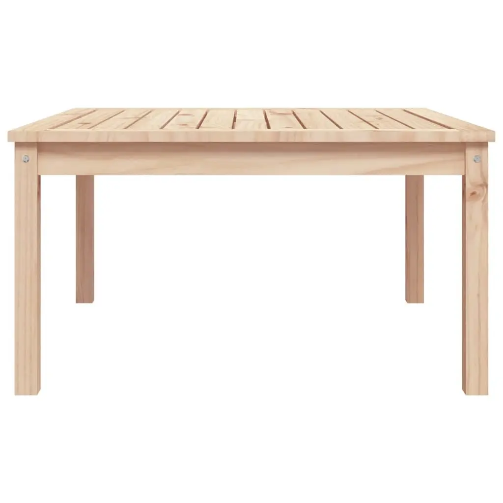 Garden Table 82.5x82.5x45 cm Solid Wood Pine Brown Patio Outdoor Furniture