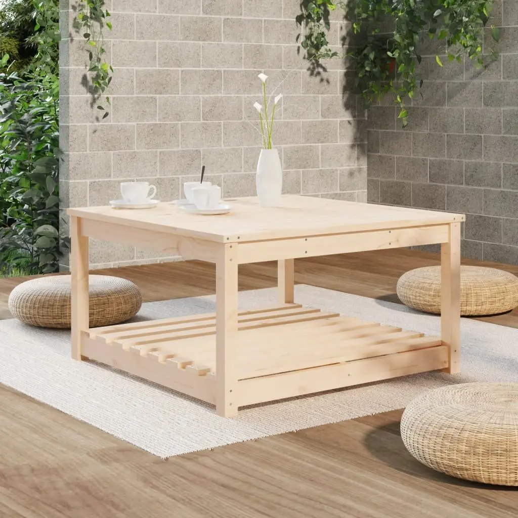 Outdoor Dining Table in Solid Wood 82.5x82.5x45cm