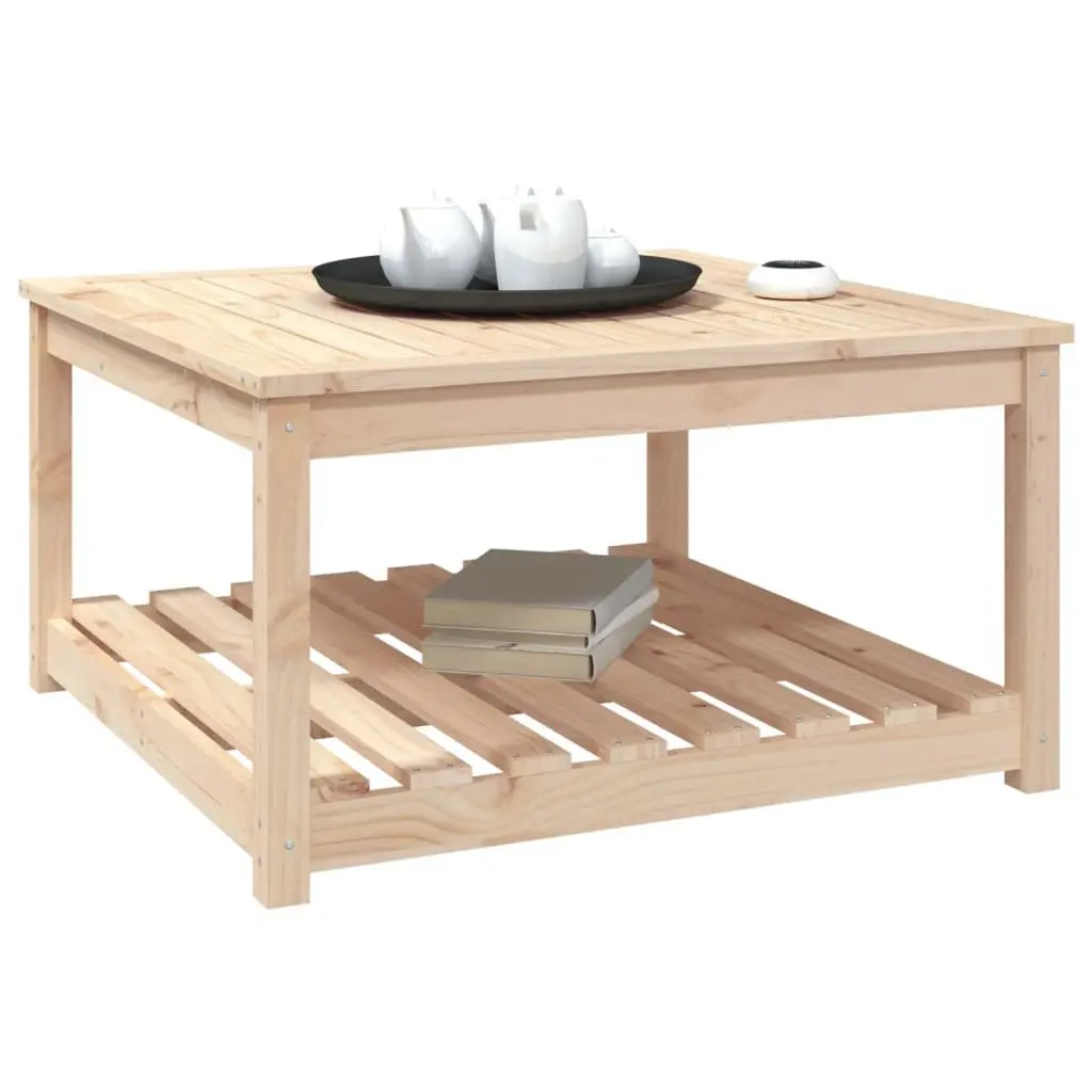 Outdoor Dining Table in Solid Wood 82.5x82.5x45cm