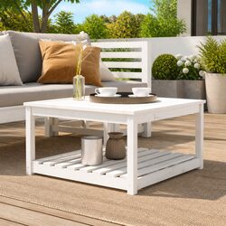 Solid Pine Garden Table: Practical and Reliable