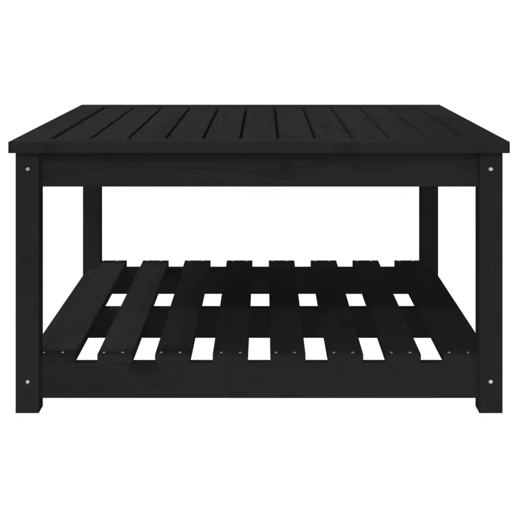 Black Pine Garden Table 82.5x82.5x45cm