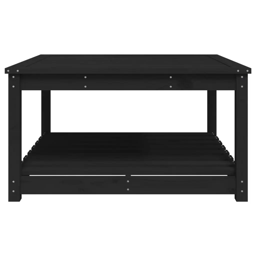 Black Pine Garden Table 82.5x82.5x45cm