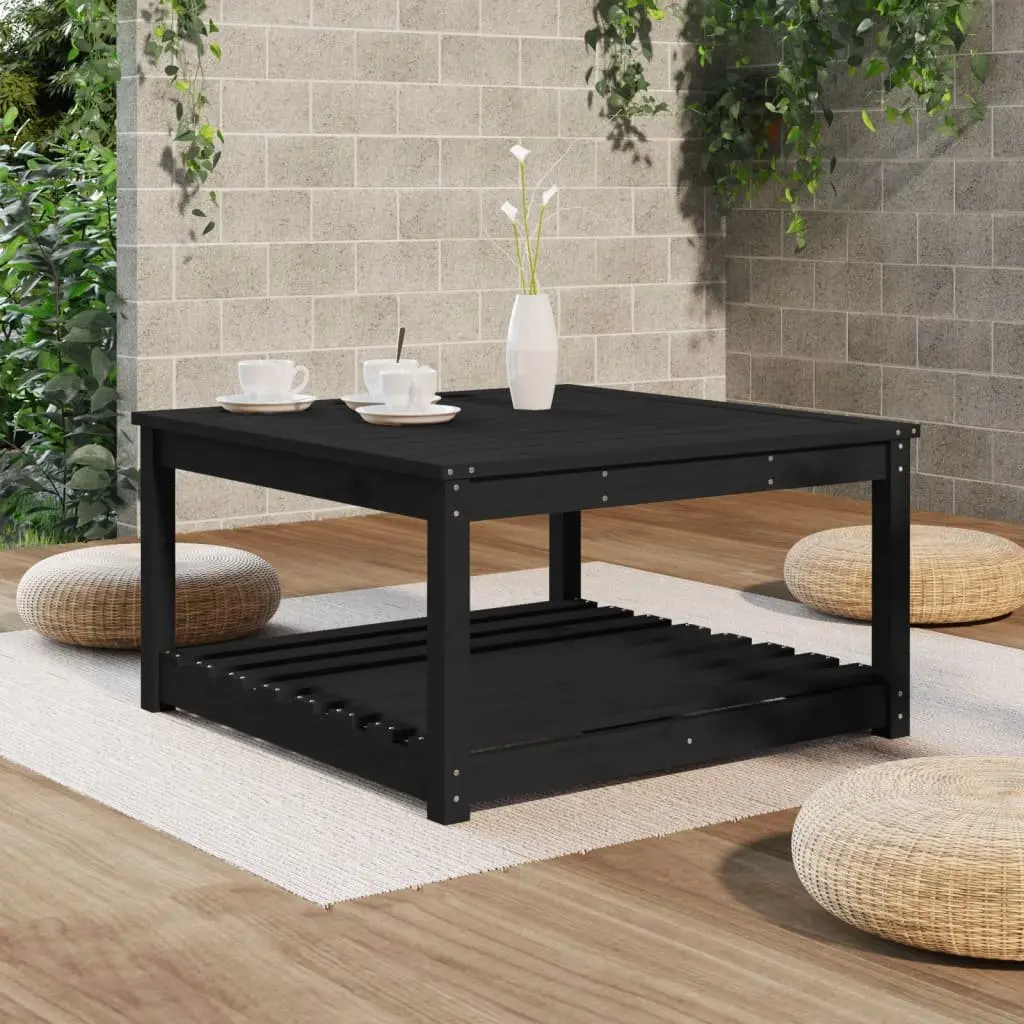 Black Pine Garden Table 82.5x82.5x45cm