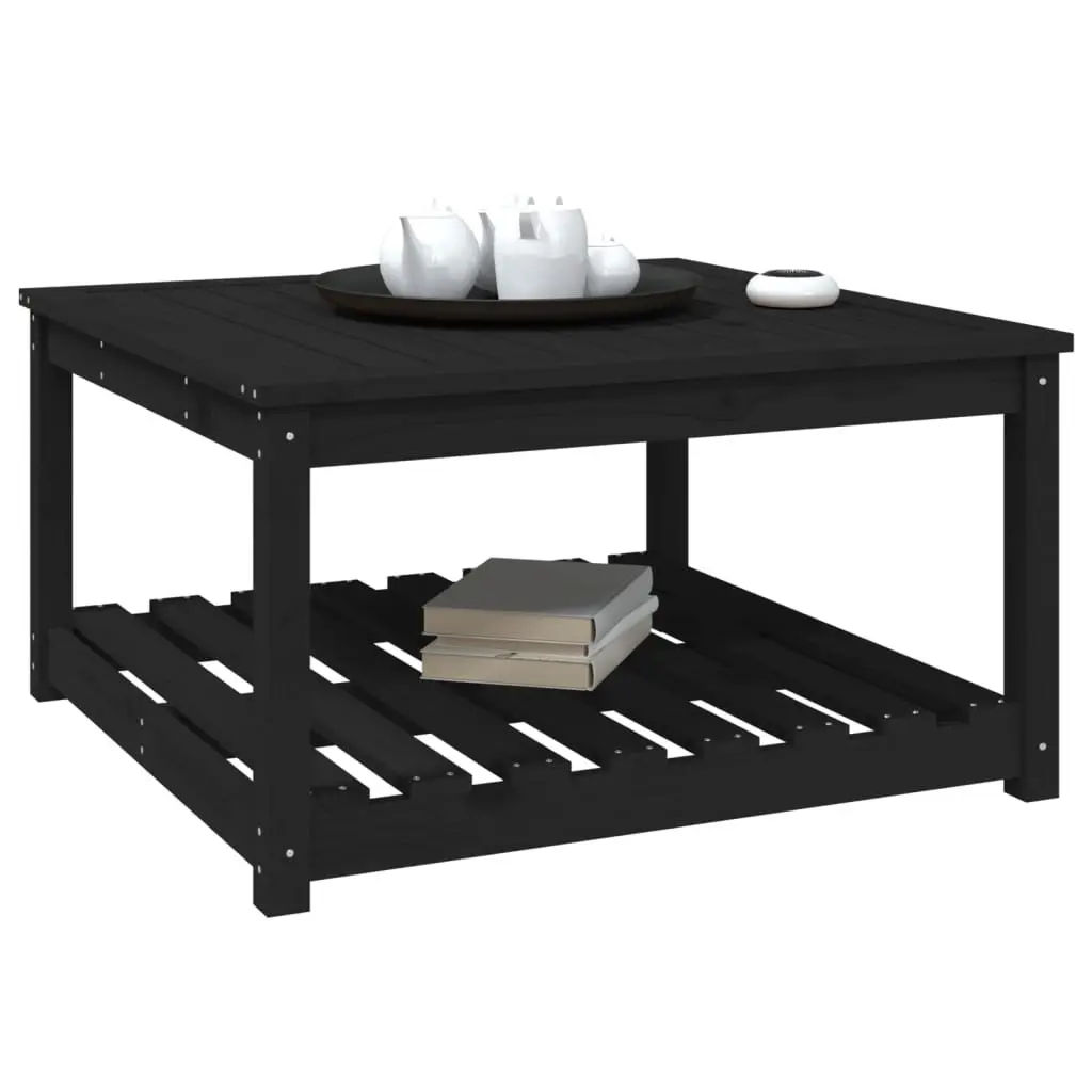 Black Pine Garden Table 82.5x82.5x45cm