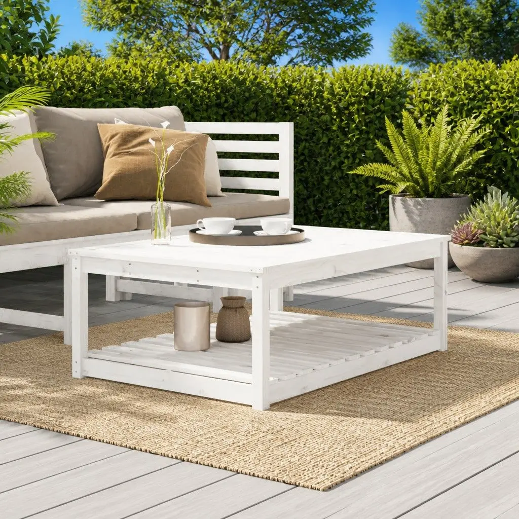White Pine Garden Table for Outdoor Spaces