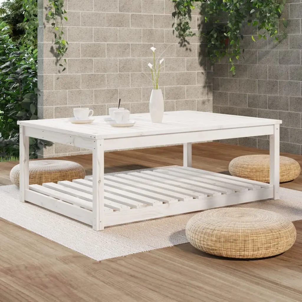 White Pine Garden Table for Outdoor Spaces