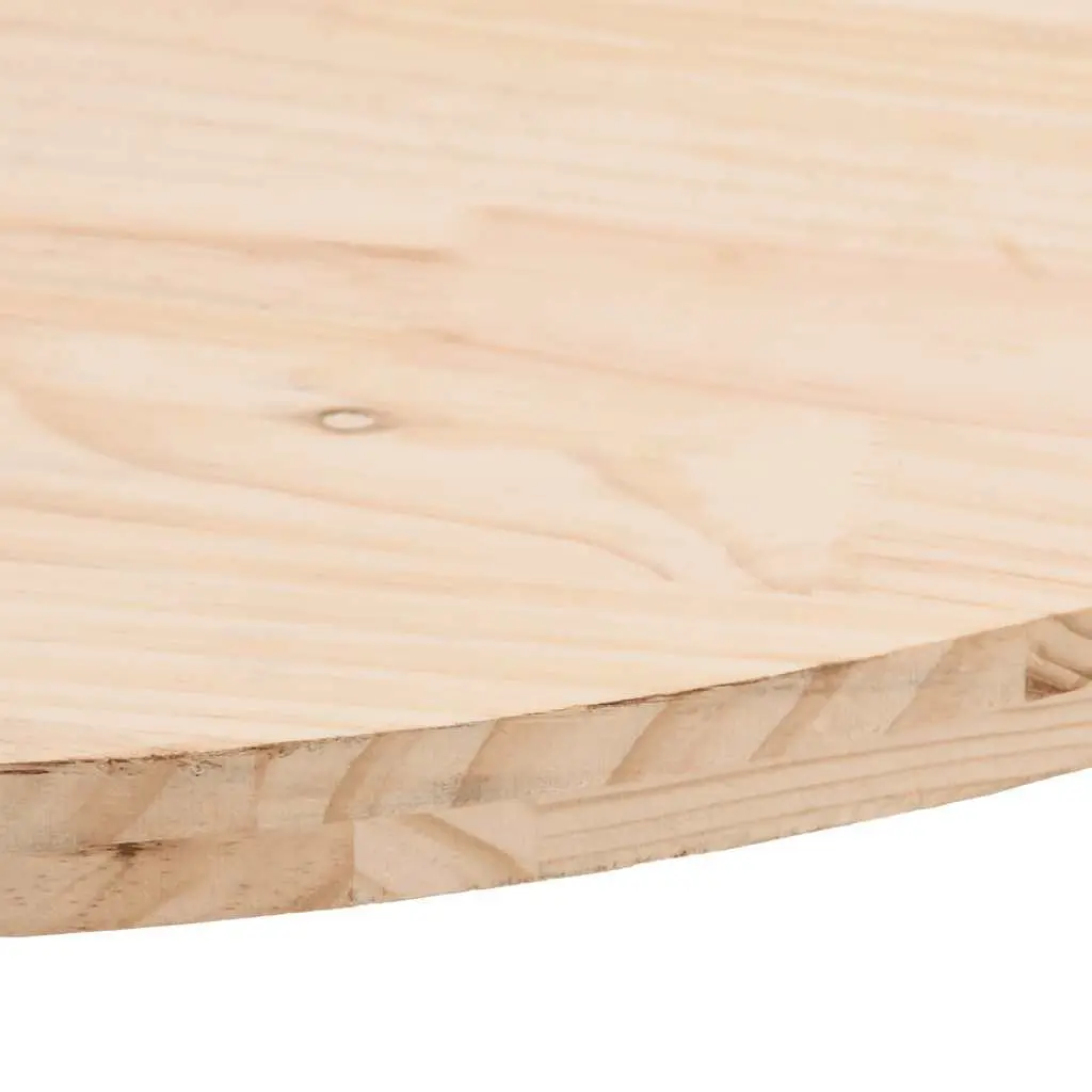 Solid Wood Pine Oval Table Top 60x30x2.5 cm Brown Coffee Side Furniture Board