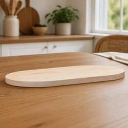 Reliable Solid Wood Pine Oval Table Top for Custom Use