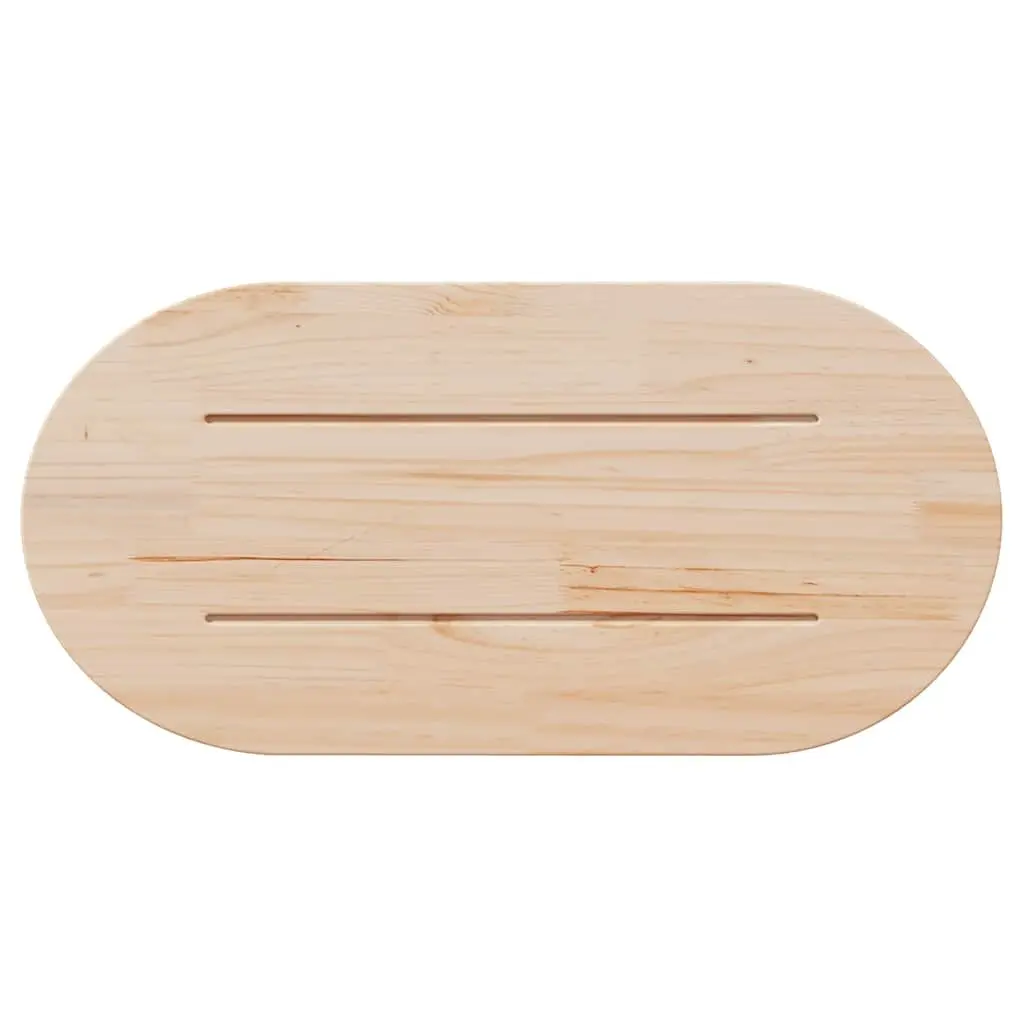 Solid Wood Pine Oval Table Top for Custom Use