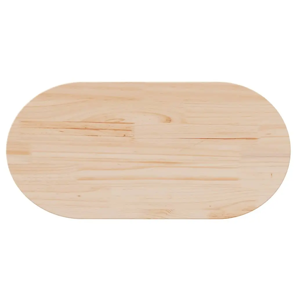 Solid Wood Pine Oval Table Top for Custom Use