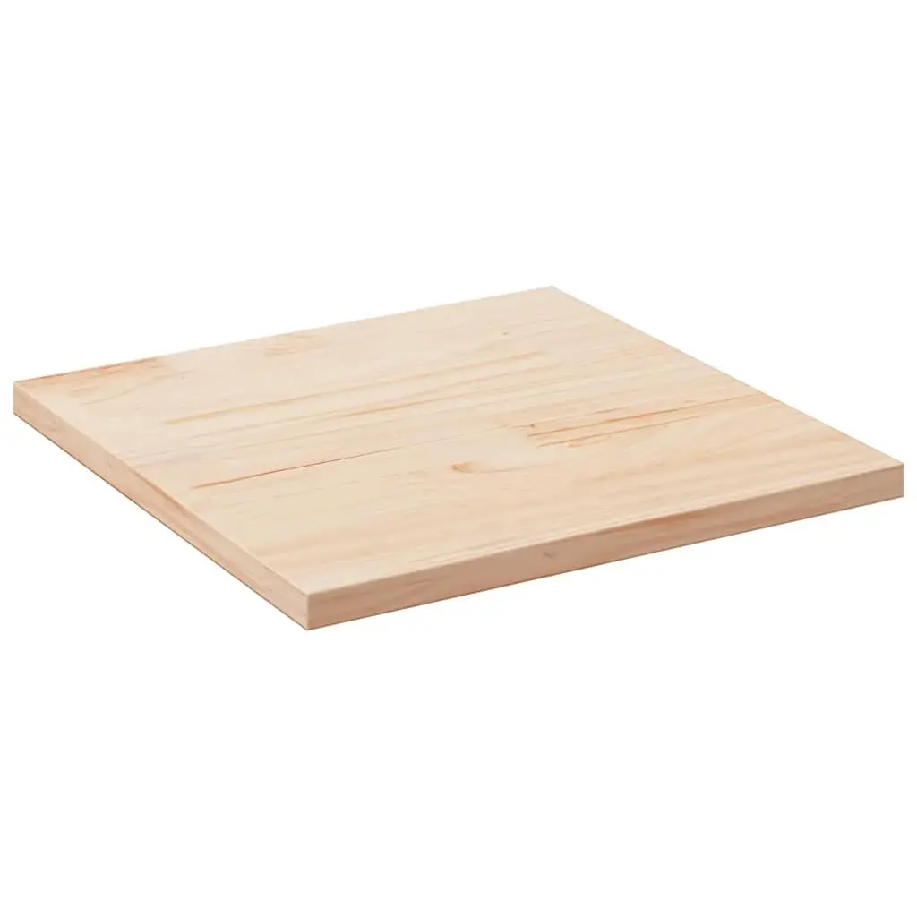 Solid Pine Wood Square Table Top 80x80cm Brown Replacement Furniture Board