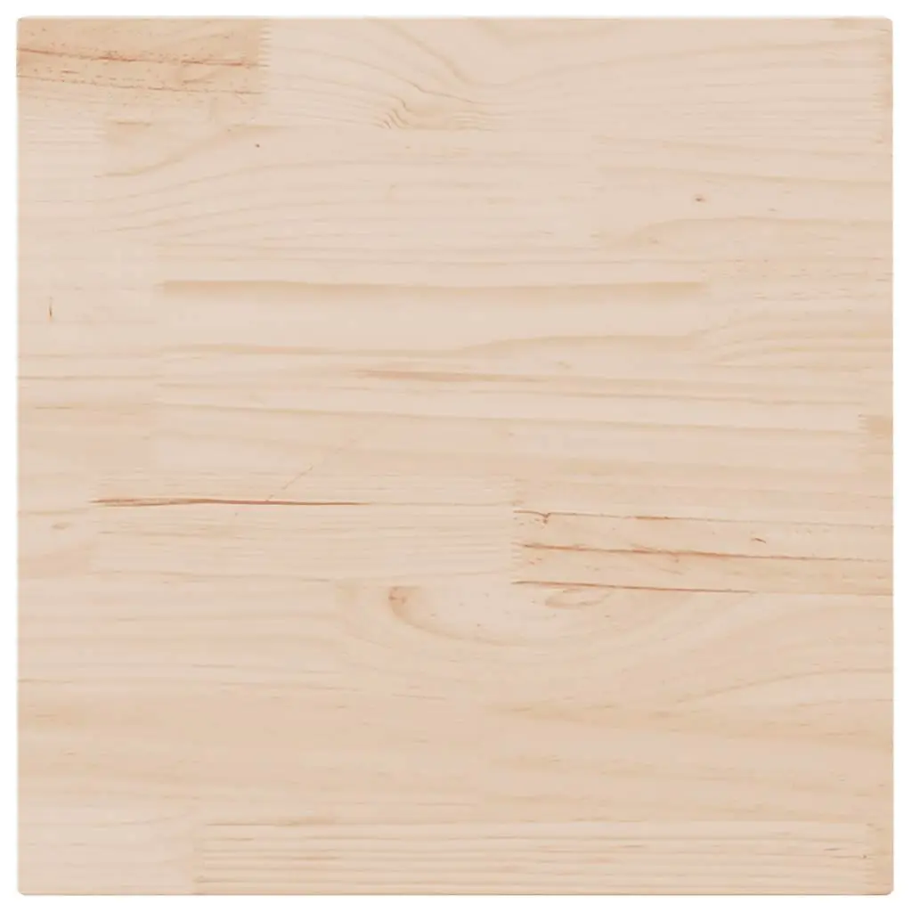 Solid Pine Wood Square Table Top 80x80cm Brown Replacement Furniture Board