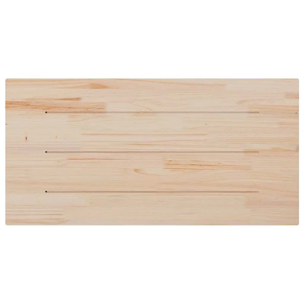Solid Pine Wood Table Top 110x55cm Rectangular Wooden Surface Coffee Dining