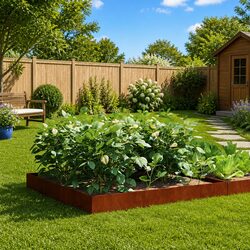 Reliable Garden Raised Bed Planter 100x100x26cm for Your Plants