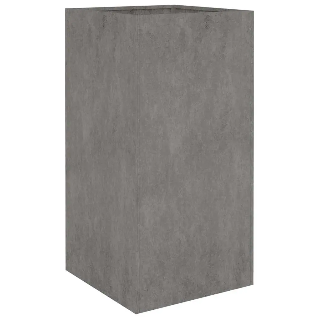 Corten Steel Planter Box Raised Garden Bed 40x40x80 cm Brown Outdoor