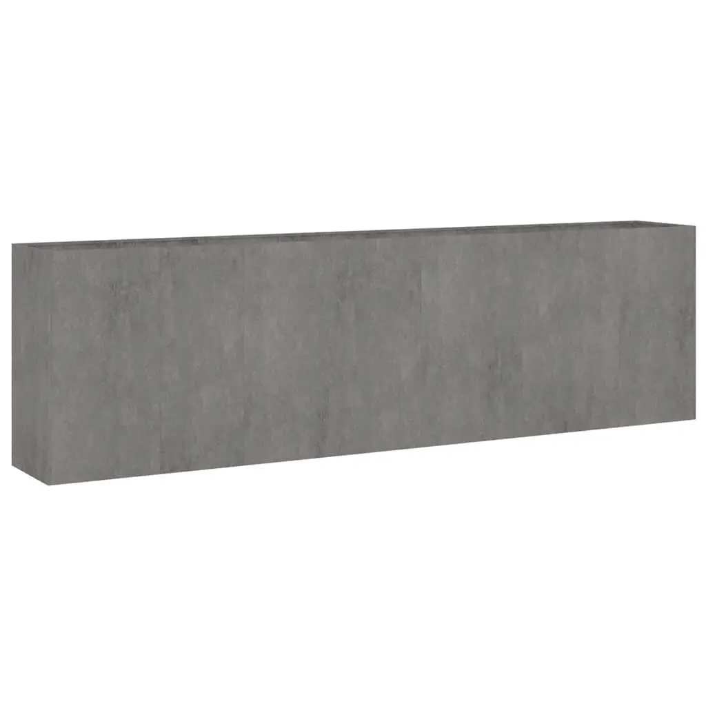Garden Raised Bed Planter Vegetable 280x40x80 cm Brown Weathering Steel Outdoor