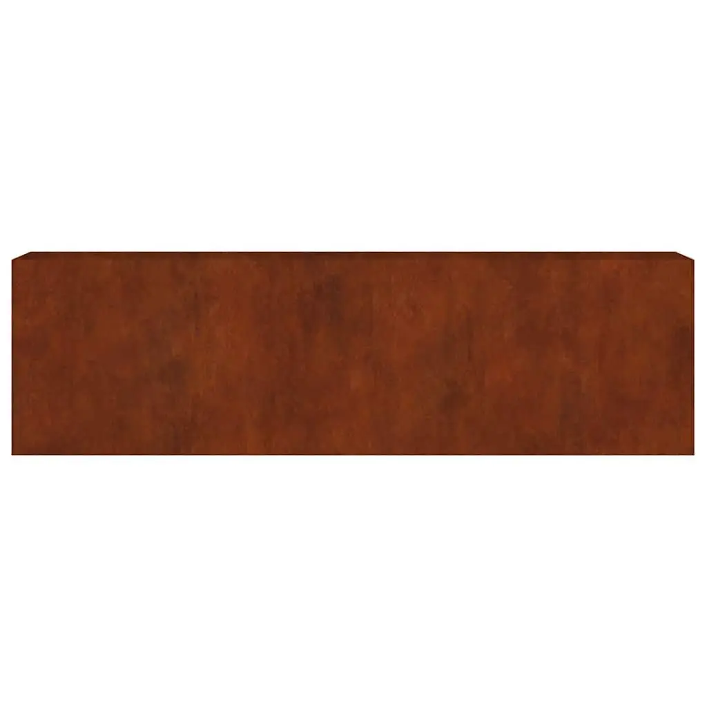 Garden Raised Bed Planter Vegetable 280x40x80 cm Brown Weathering Steel Outdoor