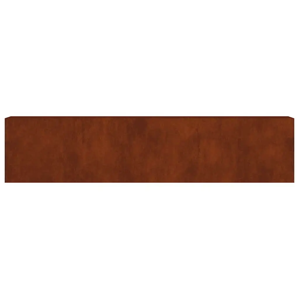 Garden Raised Bed Planter Box Corten Steel Outdoor Vegetable Flower 360x40x80 cm Brown
