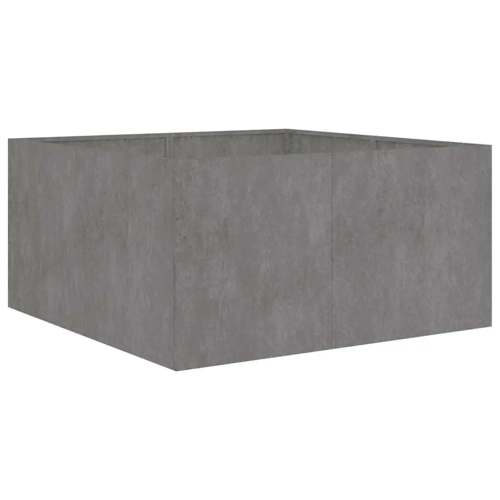 Corten Steel Planter Raised Garden Bed Outdoor Flower Box 80x80x40cm Brown