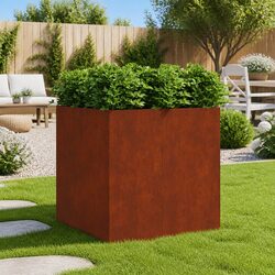 Corten Steel Planter 80x80x80 cm - Practical and Reliable