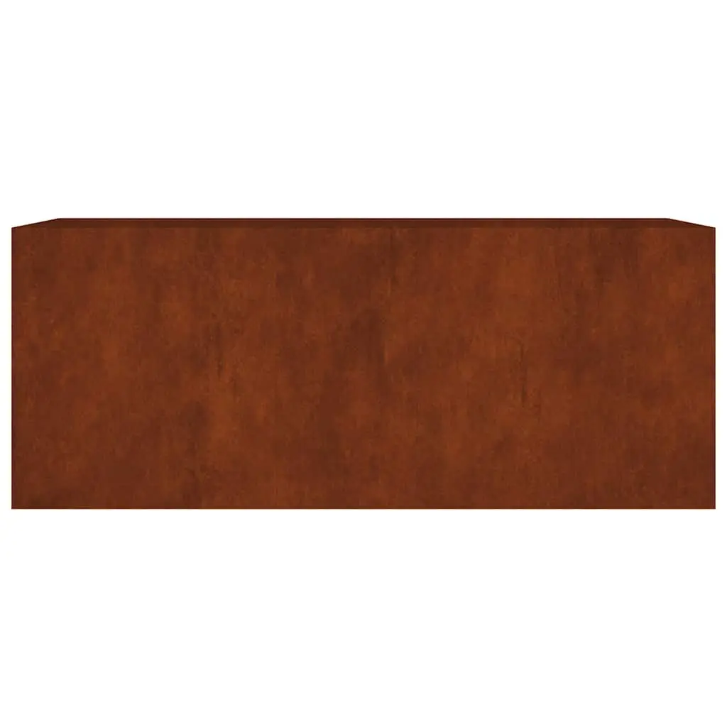 Garden Raised Bed Planter Box Corten Steel Outdoor 200x80x80 cm Brown