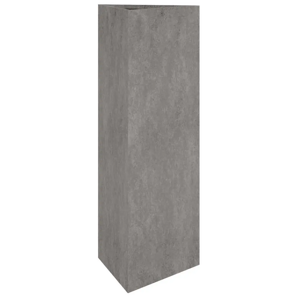 Garden Planter Box Corten Steel Large Outdoor Pots 30x26x75cm Brown
