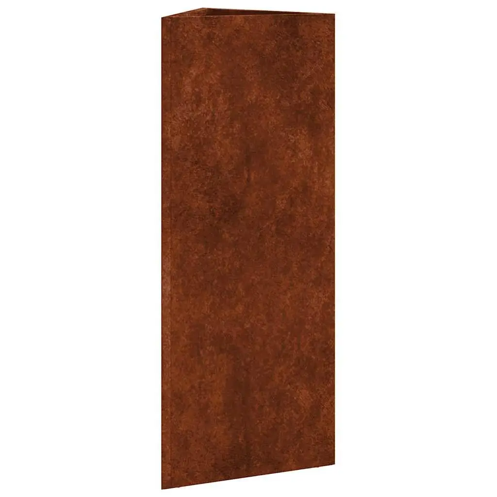 Garden Planter Box Corten Steel Large Outdoor Pots 30x26x75cm Brown