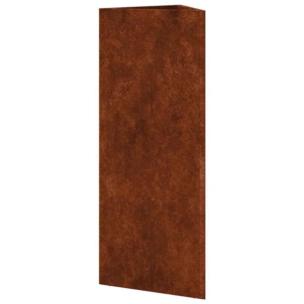 Garden Planter Box Corten Steel Large Outdoor Pots 30x26x75cm Brown