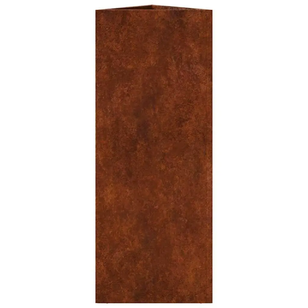 Garden Planter Box Corten Steel Large Outdoor Pots 30x26x75cm Brown