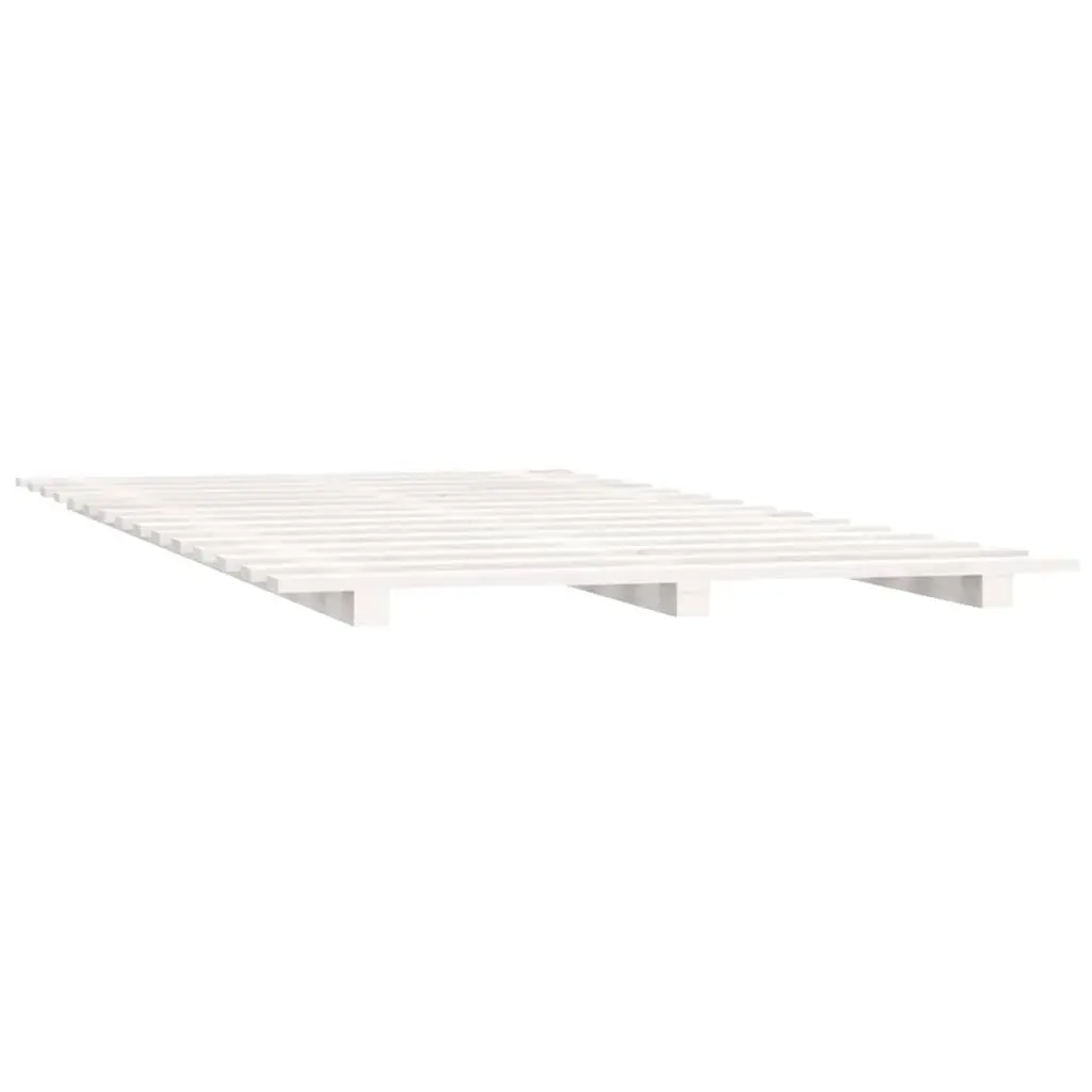 Solid Pine Bed Frame 90x190 cm in White