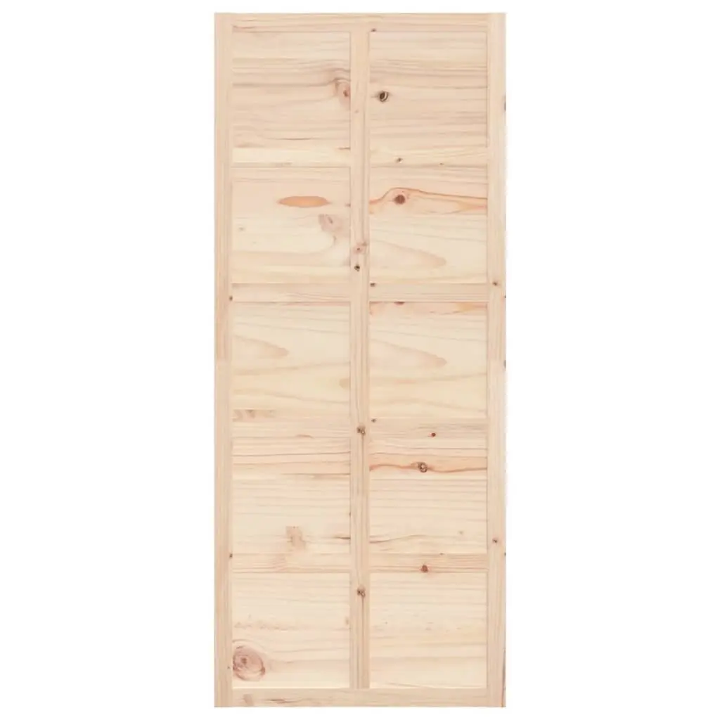 Barn Door Sliding Door 90x1.8x214 cm Solid Pine Wood Brown
