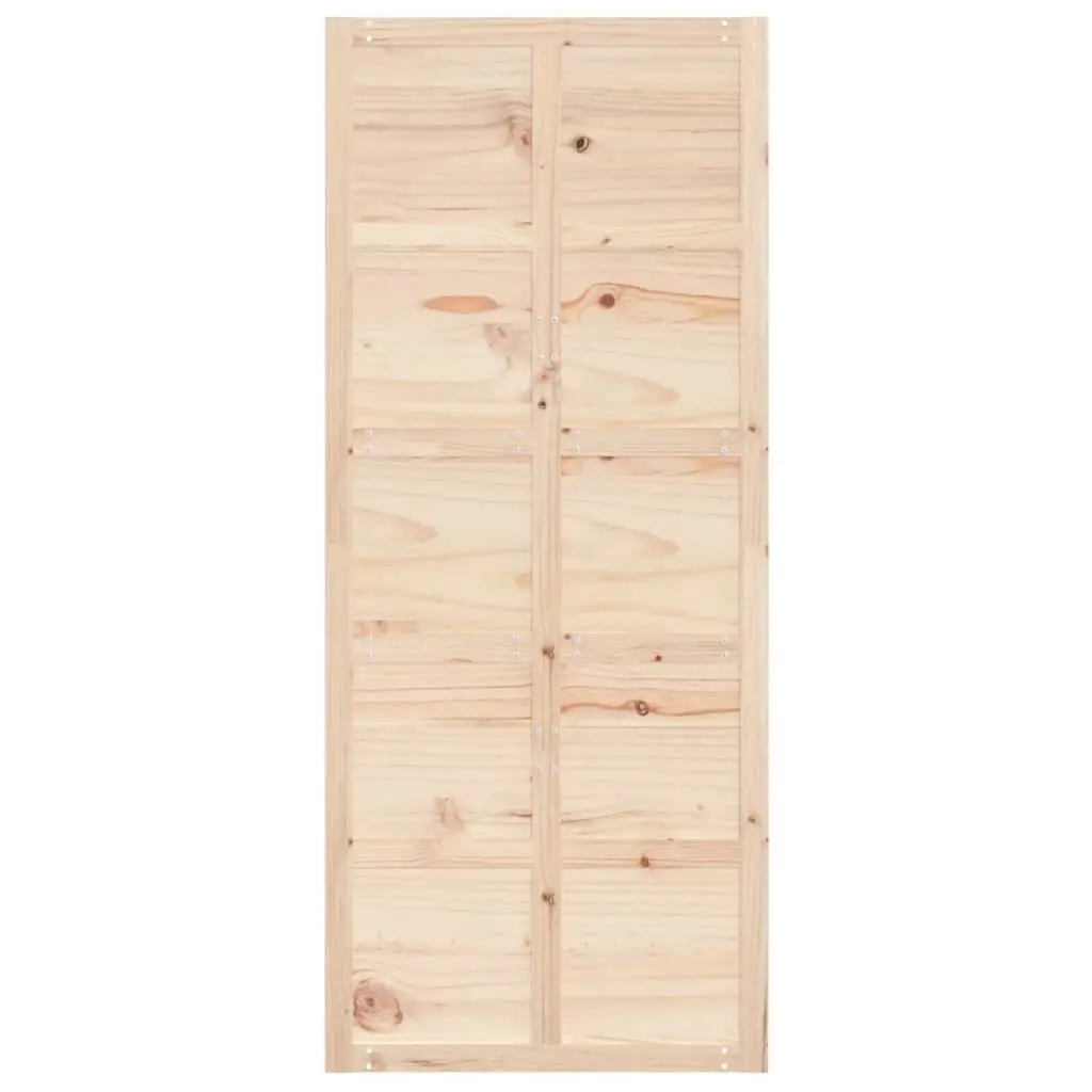Barn Door Sliding Door 90x1.8x214 cm Solid Pine Wood Brown
