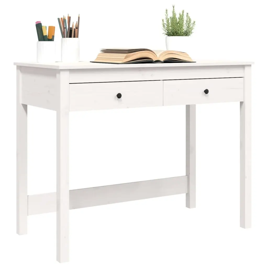 Solid Pine Desk with Ample Storage Solutions