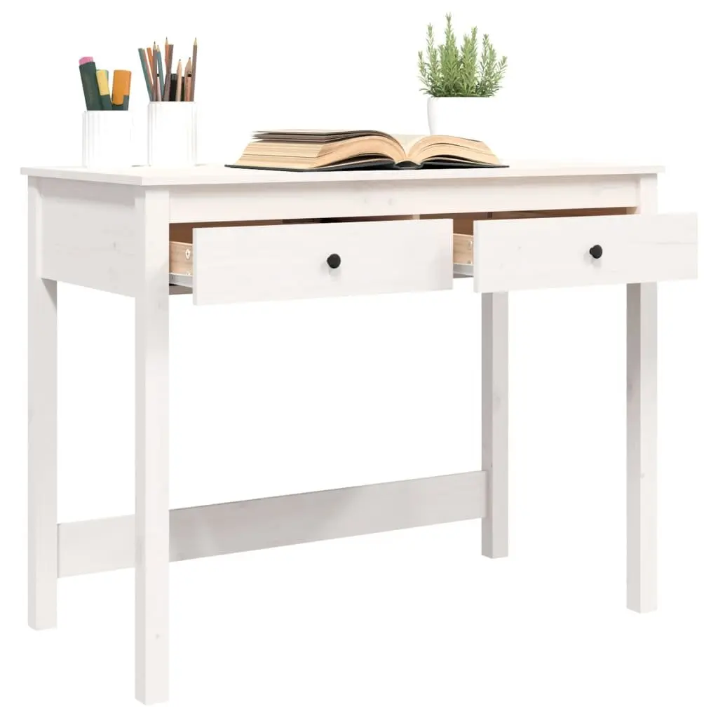 Solid Pine Desk with Ample Storage Solutions