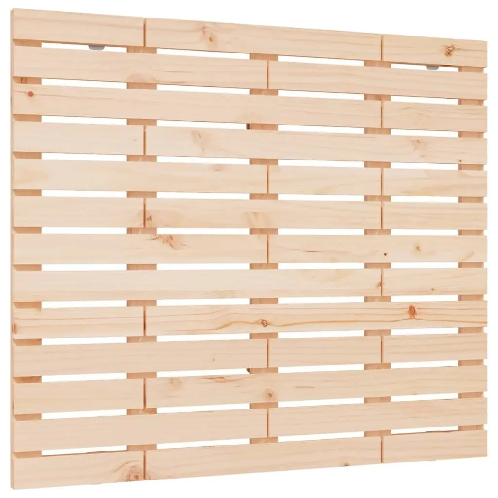 Wall Headboard Brown Solid Pine Wood 96cm Bedroom Bed Header