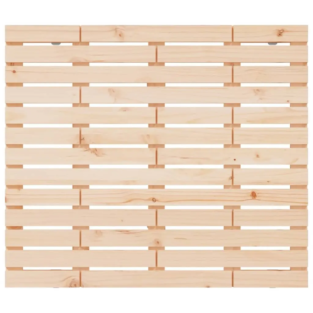 Wall Headboard Brown Solid Pine Wood 96cm Bedroom Bed Header