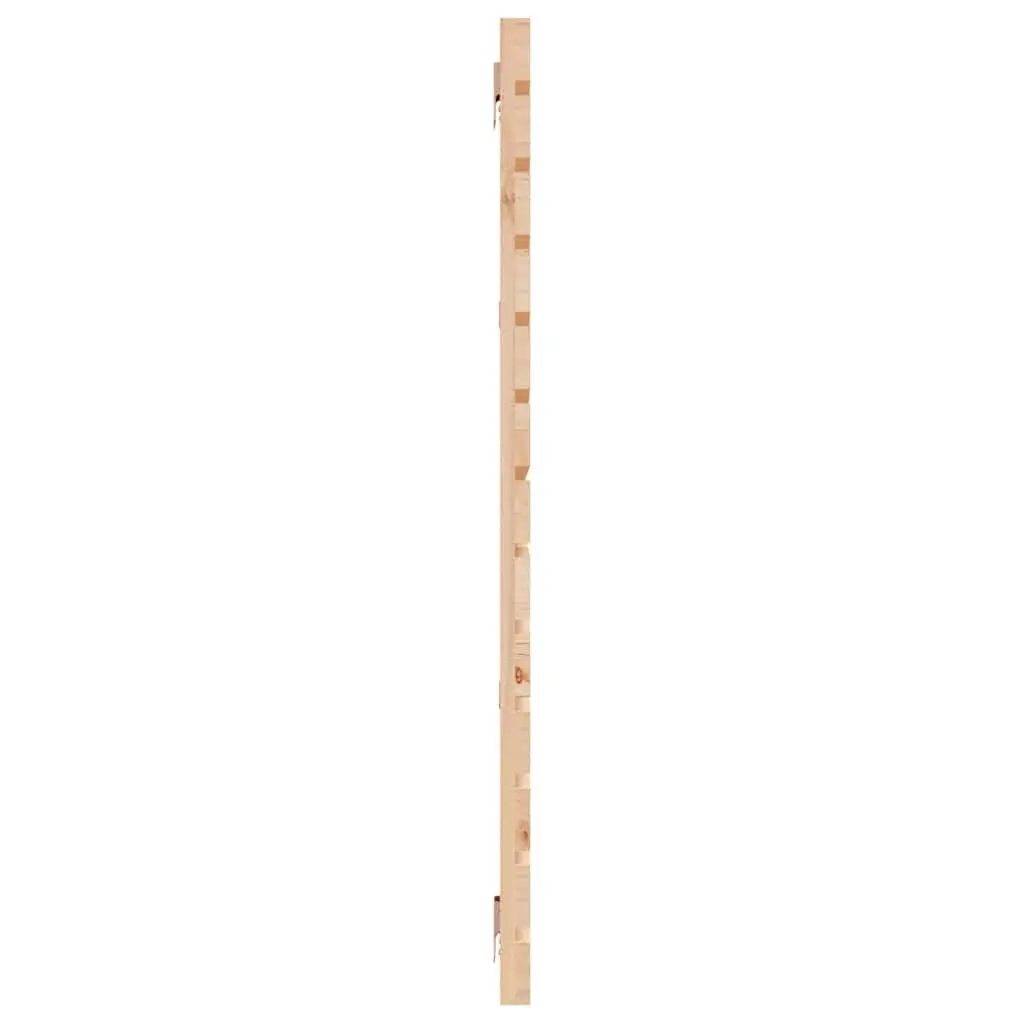 Wall Headboard Solid Pine Wood Bedroom Bed Header 156cm Brown