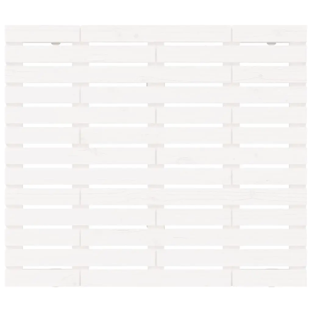 White Solid Pine Wall Headboard