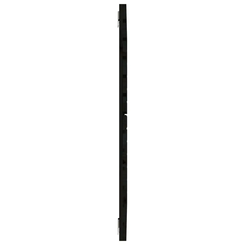 Wall Headboard Black 141cm Solid Pine Wood Bedroom Mount